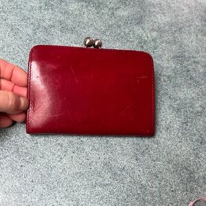 HOBO International Red Leather Wallet